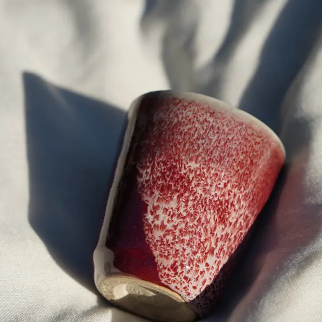 Oxblood tumbler, second view